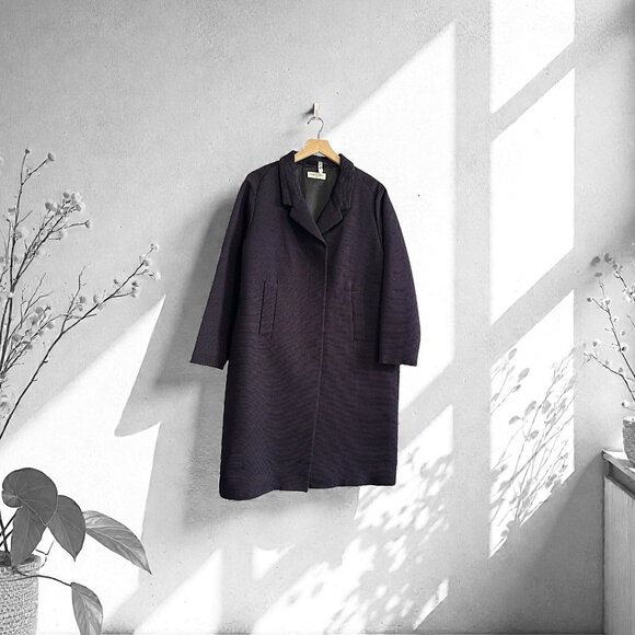 Dries Van Noten Textured Rib Cotton Coat Large - Picture 15 of 15